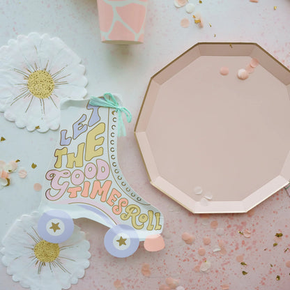 sweet peach premium dinner plates by Bonjour Fête