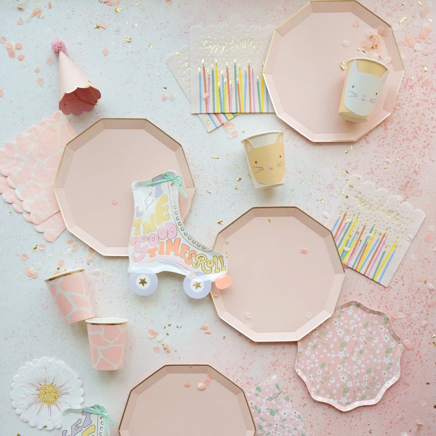 sweet peach premium dinner plates by Bonjour Fête