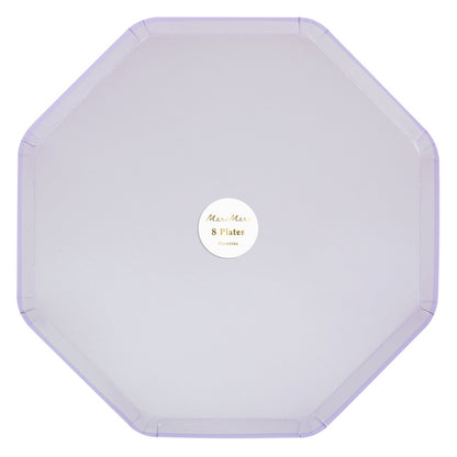 periwinkle paper dinner plates by meri meri two tone