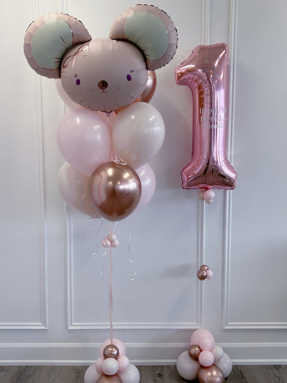 PINK MOUSE FOIL BALLOON