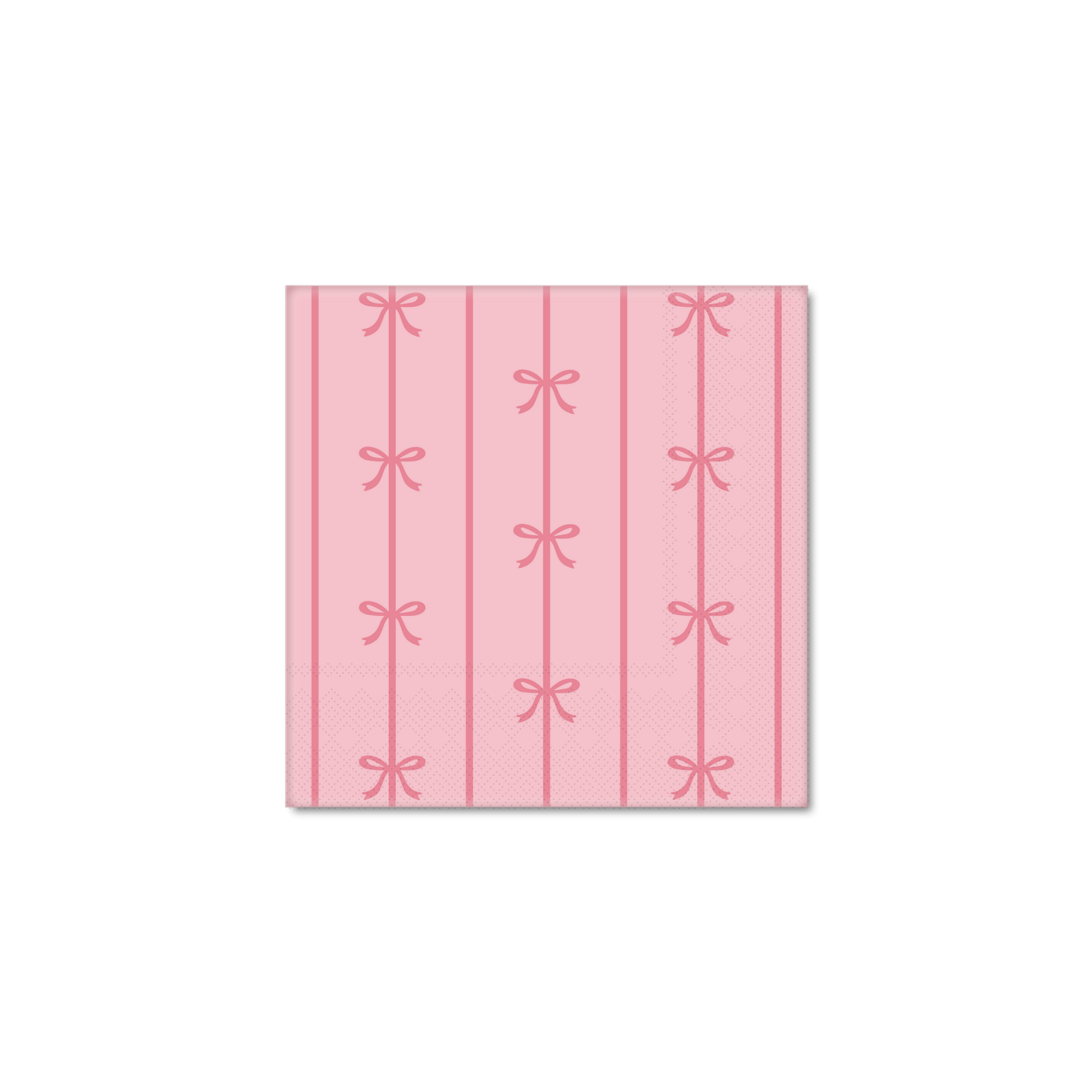 petal pink signature bow small napkins by Bonjour Fête