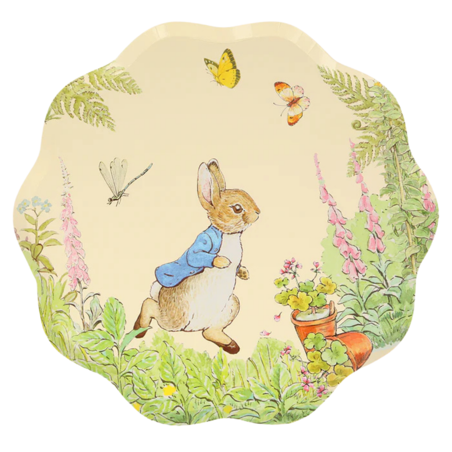 peter rabbit in the garden paper dinner plates - pack of 8 by Meri Meri 