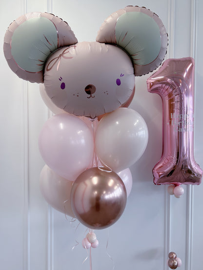 PINK MOUSE FOIL BALLOON