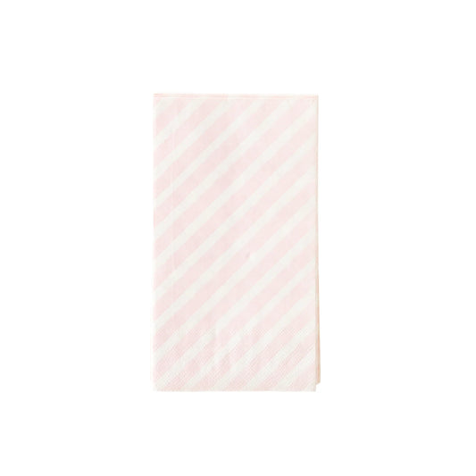 PINK STRIPED DINNER NAPKIN