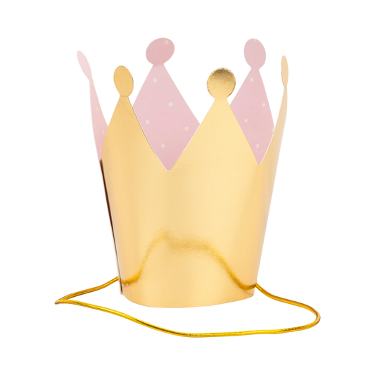 gold princess party crown