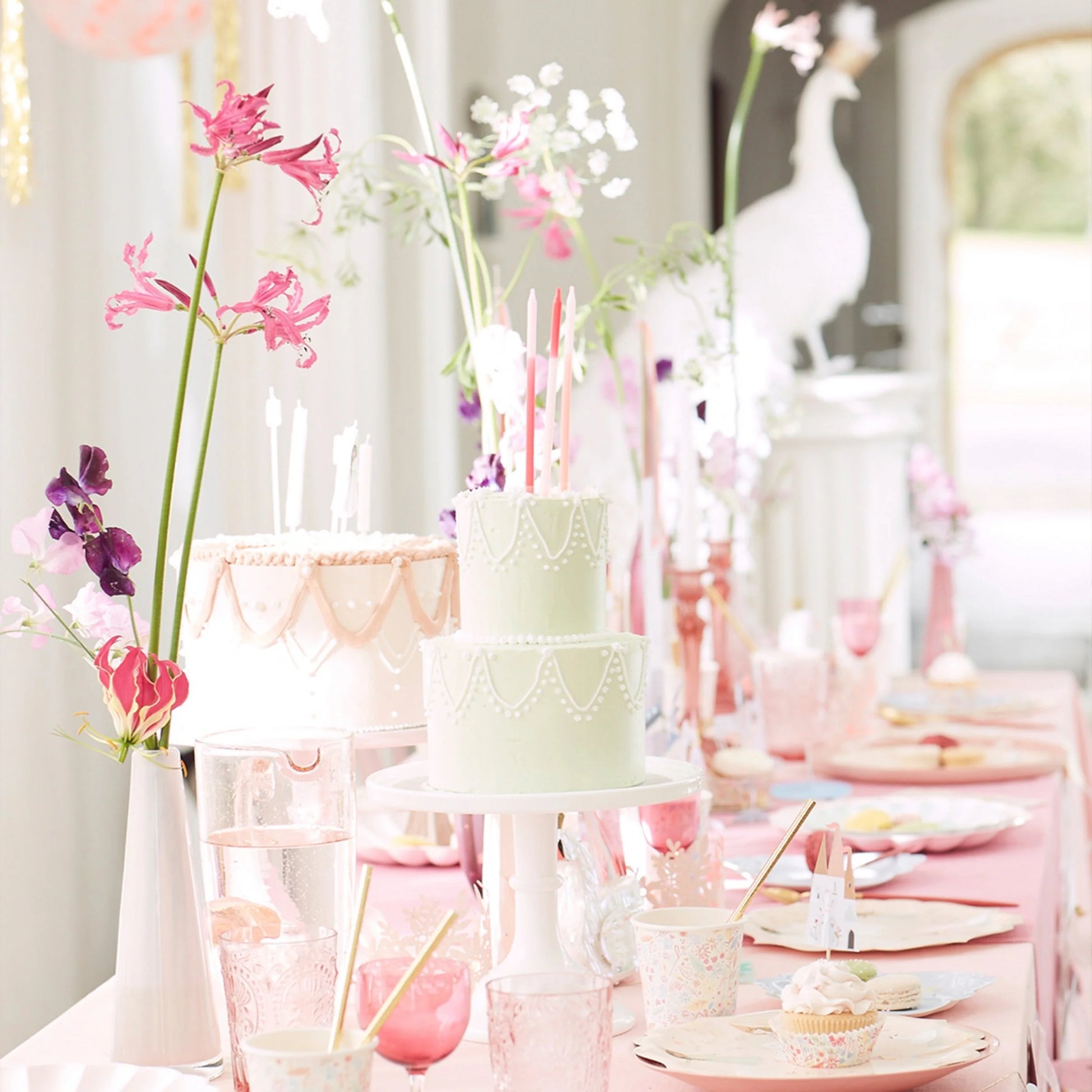 princess themed tablescape by meri meri 