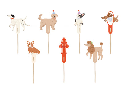 puppy cupcake toppers 7 designs 