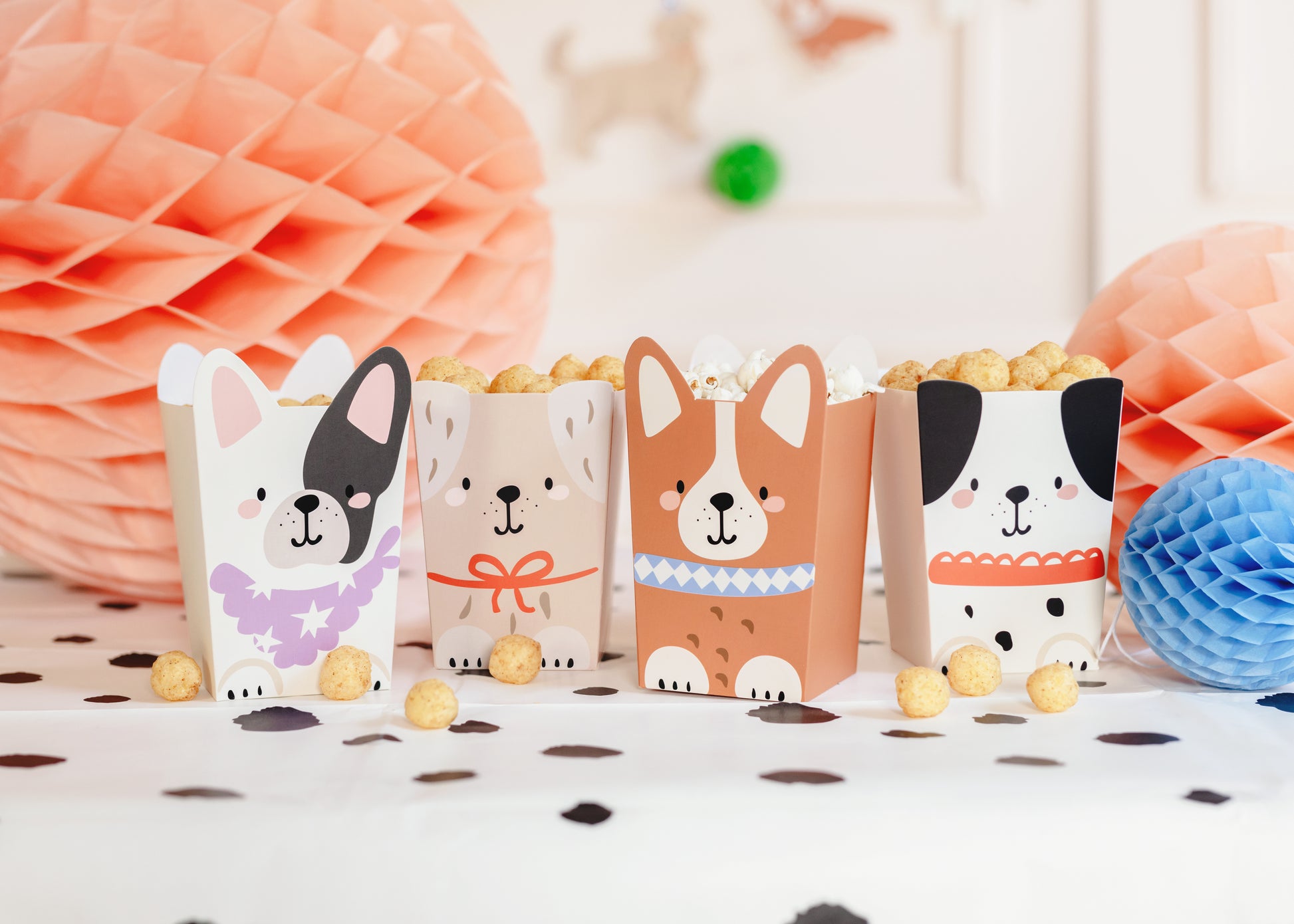 puppy party popcorn boxes 