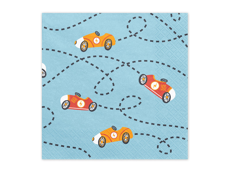 race car napkins