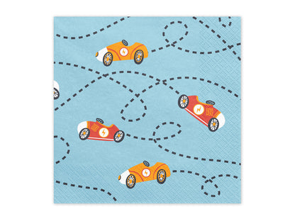 race car napkins