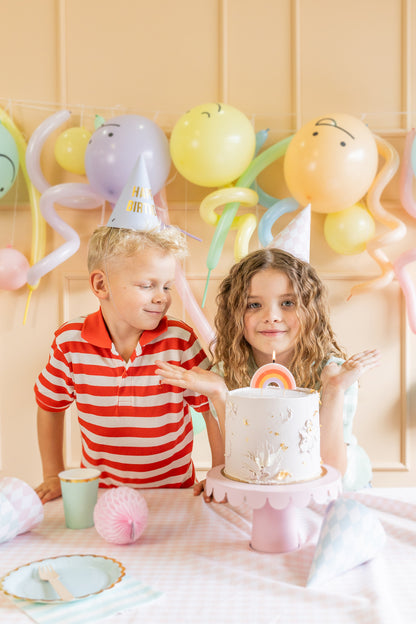 RAINBOW BIRTHDAY CAKE CANDLE