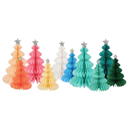 rainbow forest honeycomb tree decorations