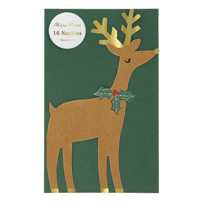  reindeer shaped napkins by meri meri