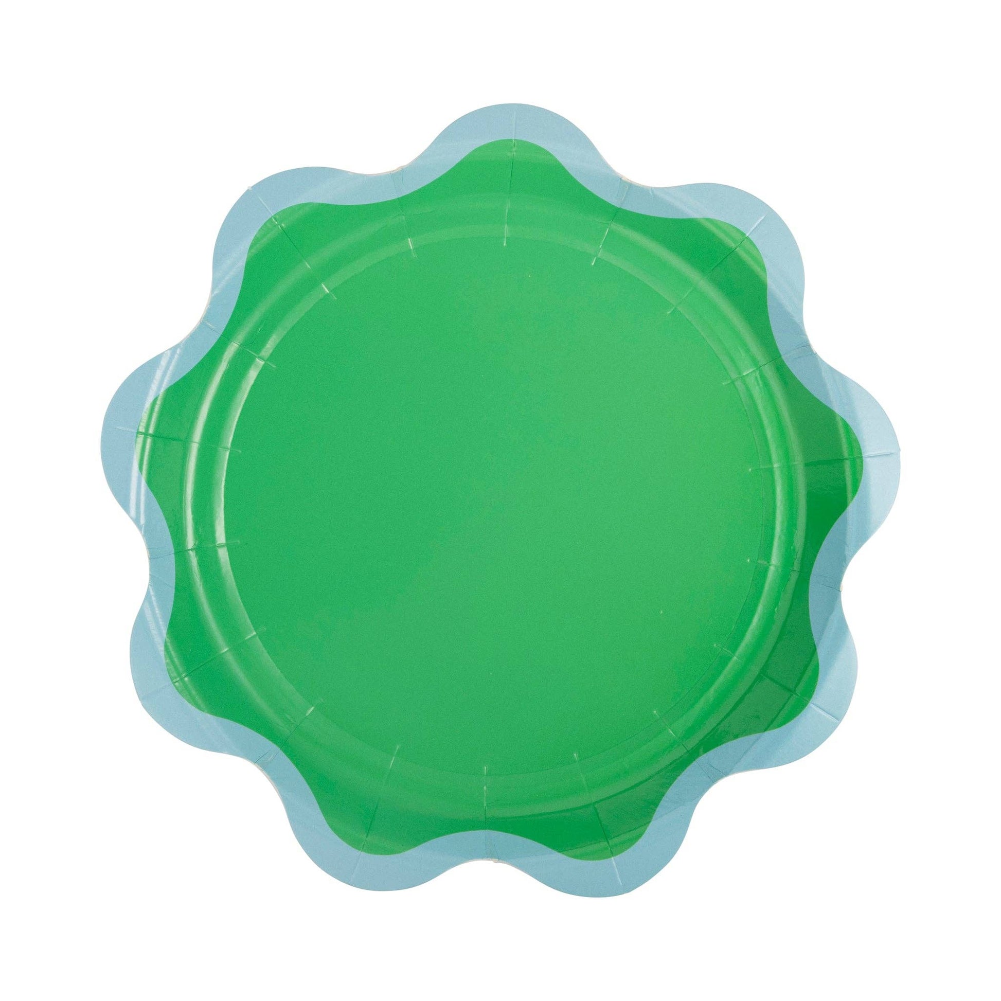 ric rac green dessert plates 