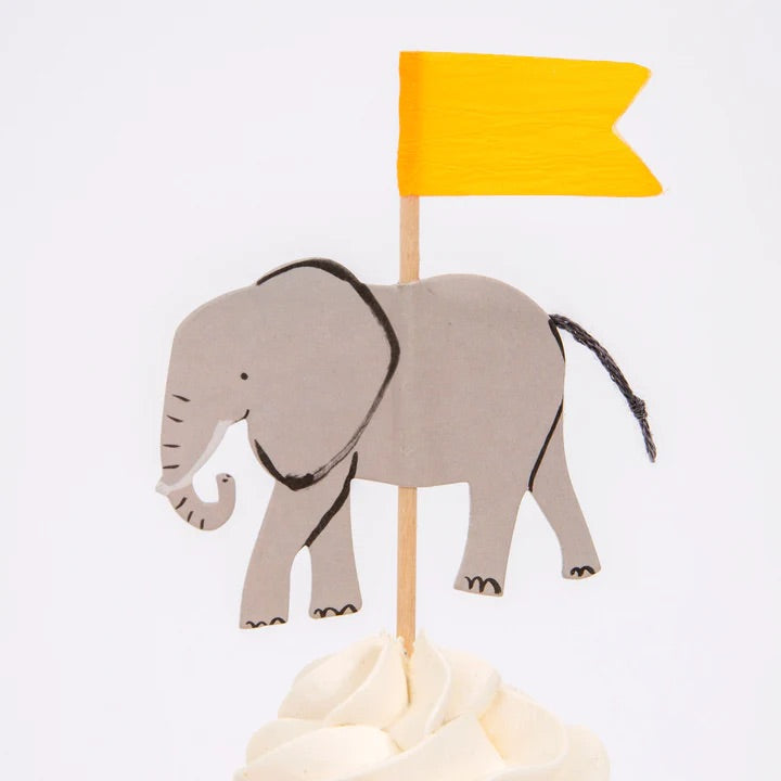 elephant cupcake topper