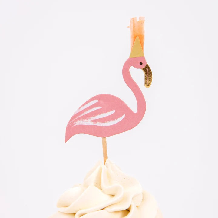 flamingo cupcake topper 