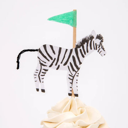 zebra cupcake topper 