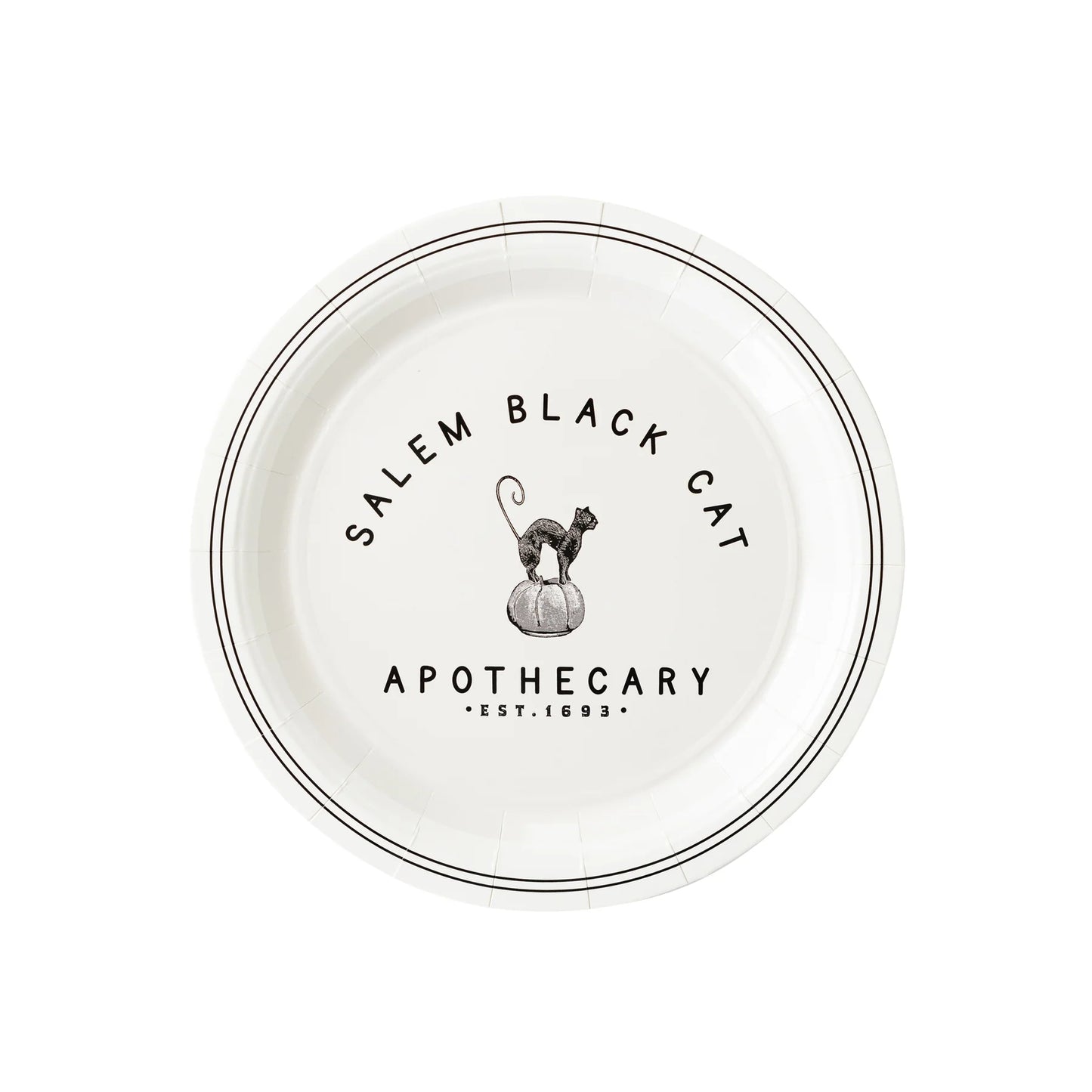 SALEM APOTHECARY CAT PLATE