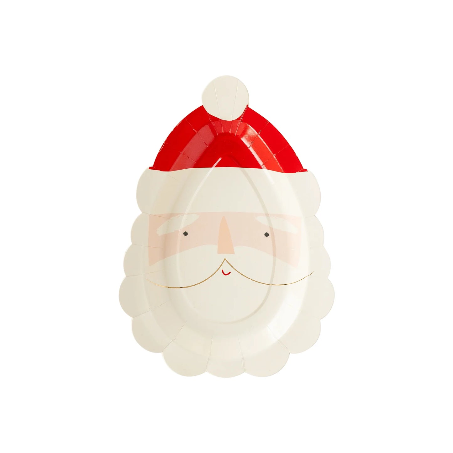 SANTA FACE SHAPED PLATES