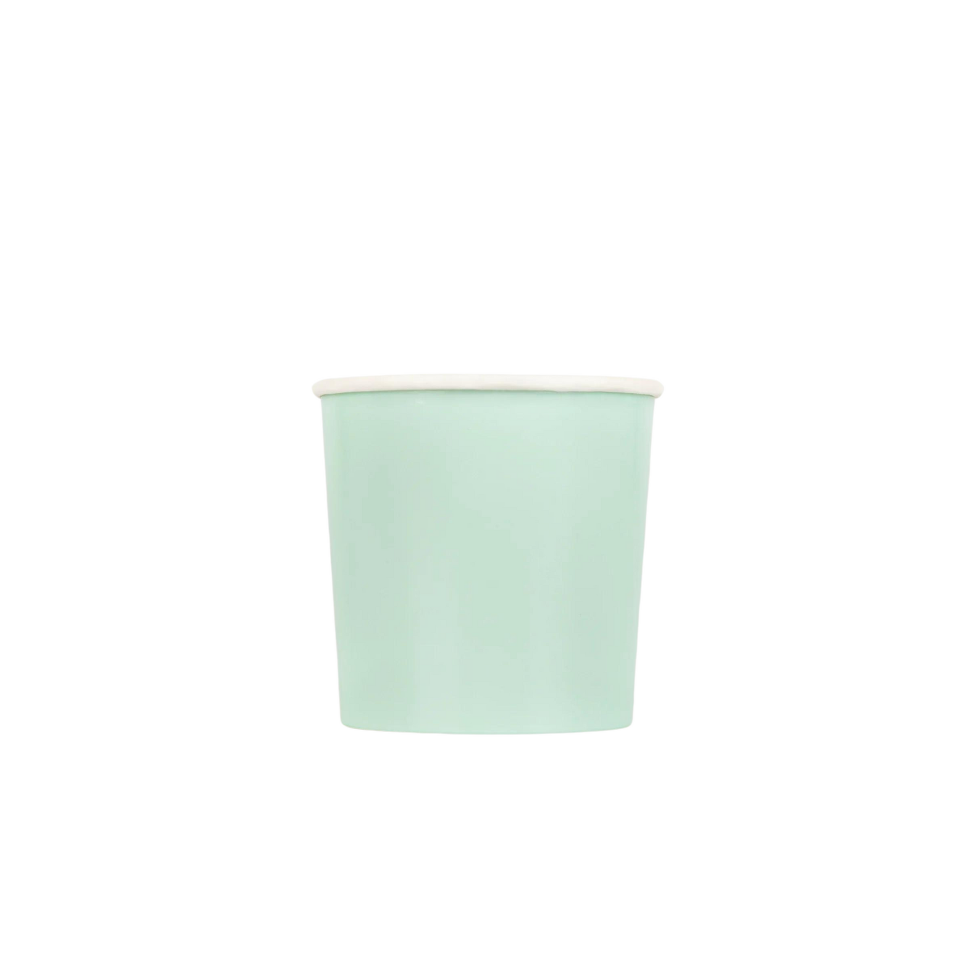 sea foam green cups by meri meri - pack of 8 