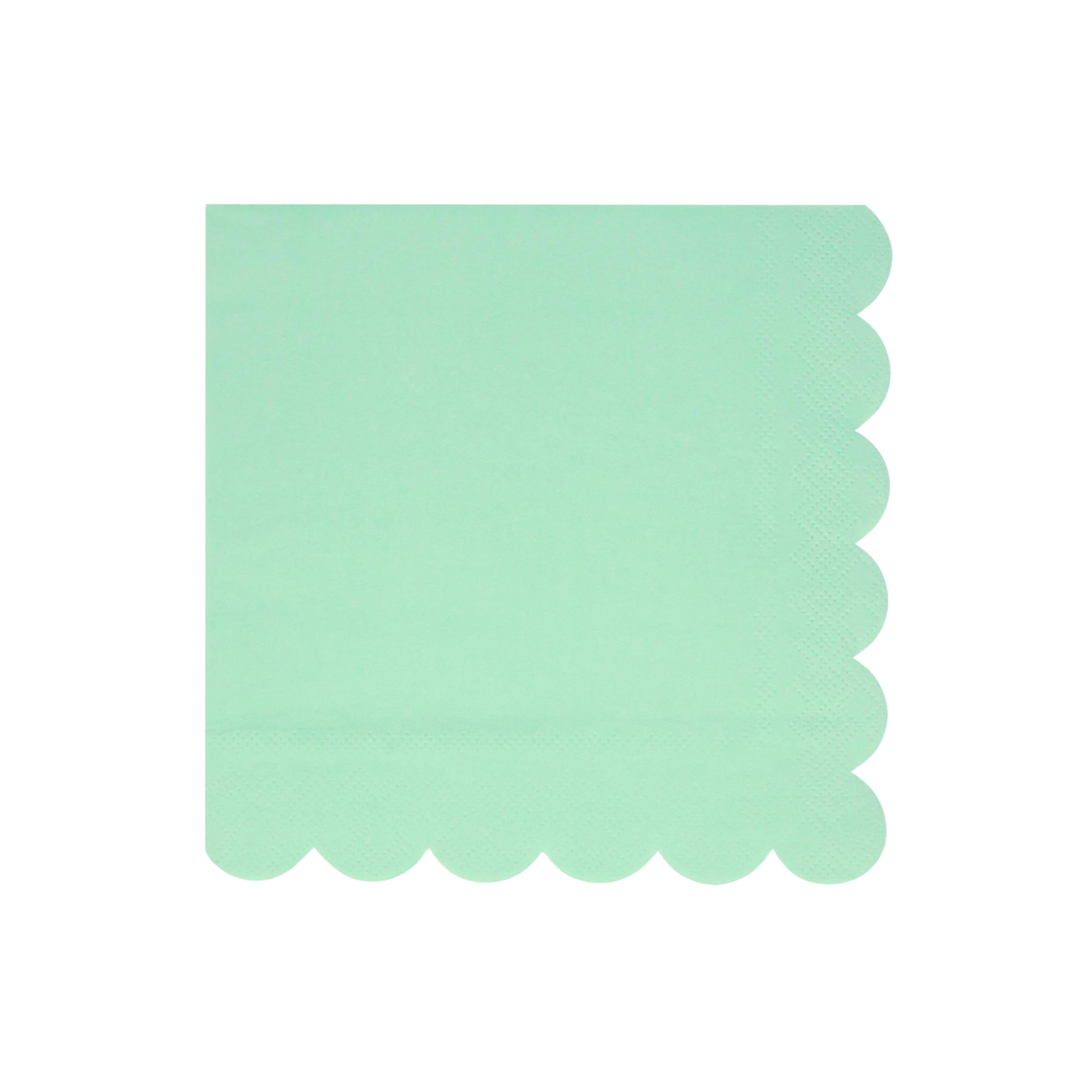 sea foam green large dinner napkins by  meri meri 