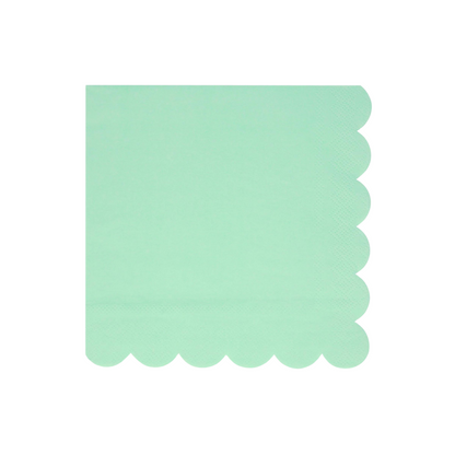 sea foam green large dinner napkins by  meri meri 