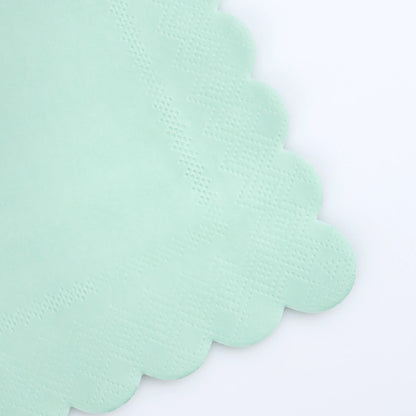 SEA FOAM GREEN LARGE NAPKINS BY MERI MERI