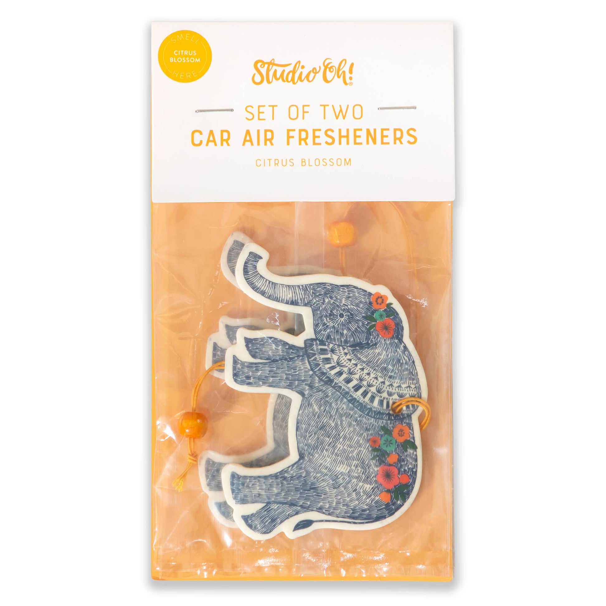 set of two boho elephant car air fresheners - Studio Oh!