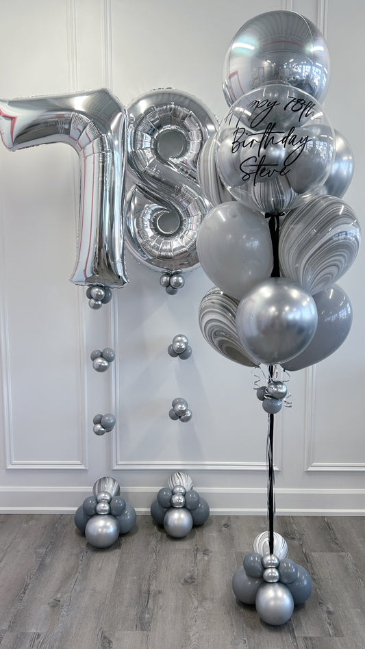 personalized helium balloon bundles 