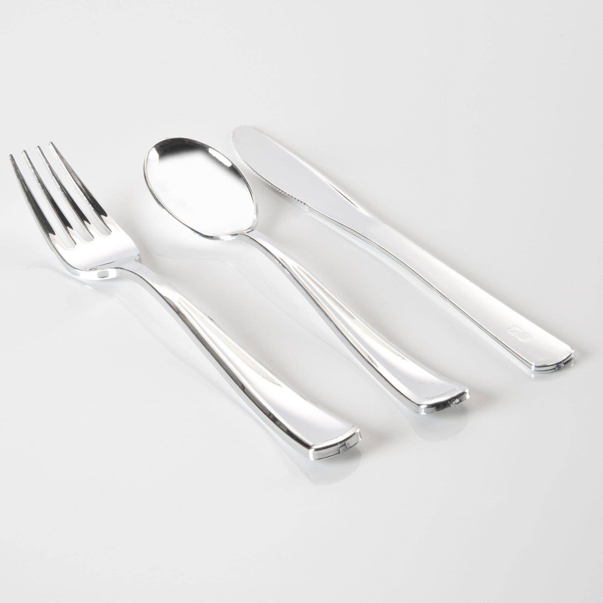 luxe party classic silver cutlery combo set 