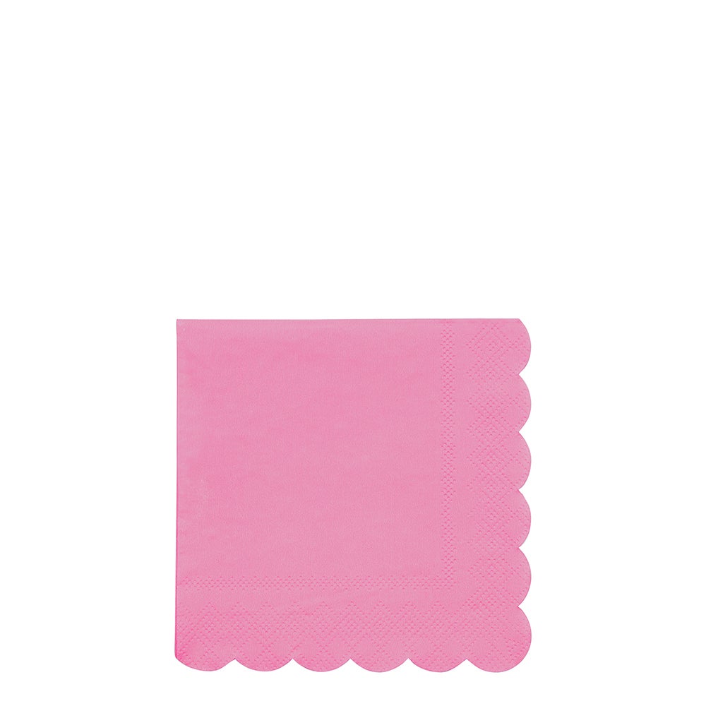 SMALL BUBBLEGUM PINK NAPKINS BY MERI MERI