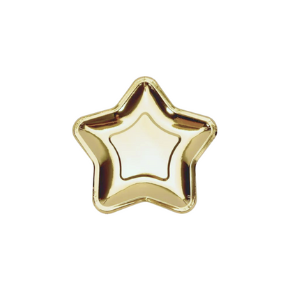 GOLD STAR DESSERT PLATES