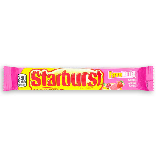 starburst favereds - watermelon, cherry, strawberry & fruit punch flavours in one pack