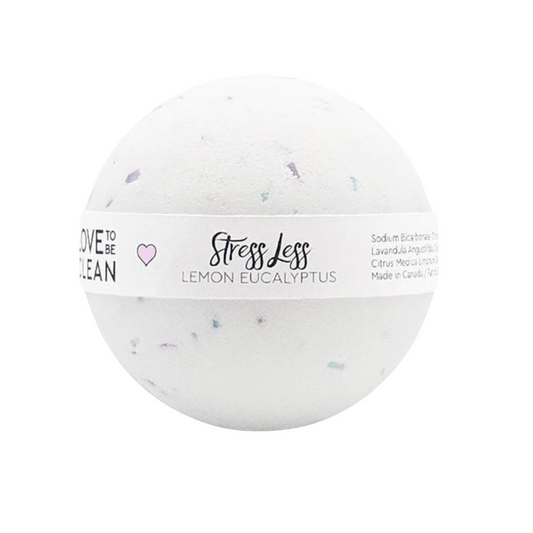 STRESS LESS BATH BOMB - LEMON & EUCALYPTUS