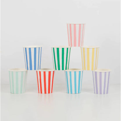 mixed stripe cups by meri meri 