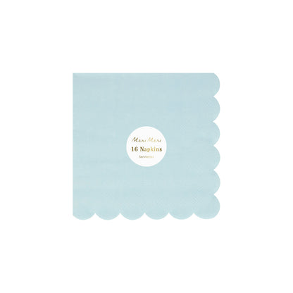 SMALL SUMMER SKY BLUE NAPKINS BY MERI MERI