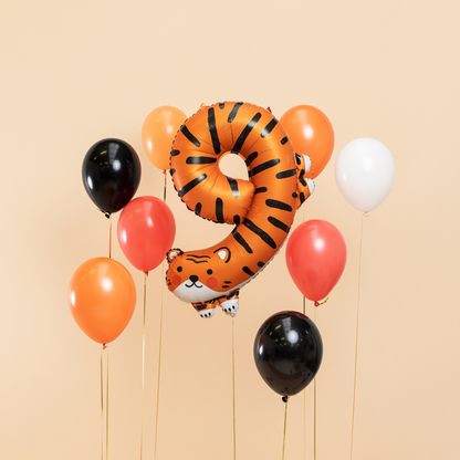 TIGER NUMBER 9 FOIL BALLOON