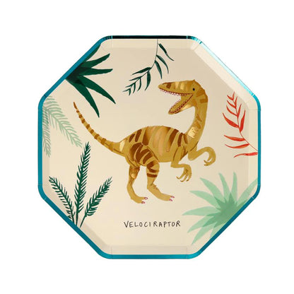 dinosaur kingdom side plates by meri meri