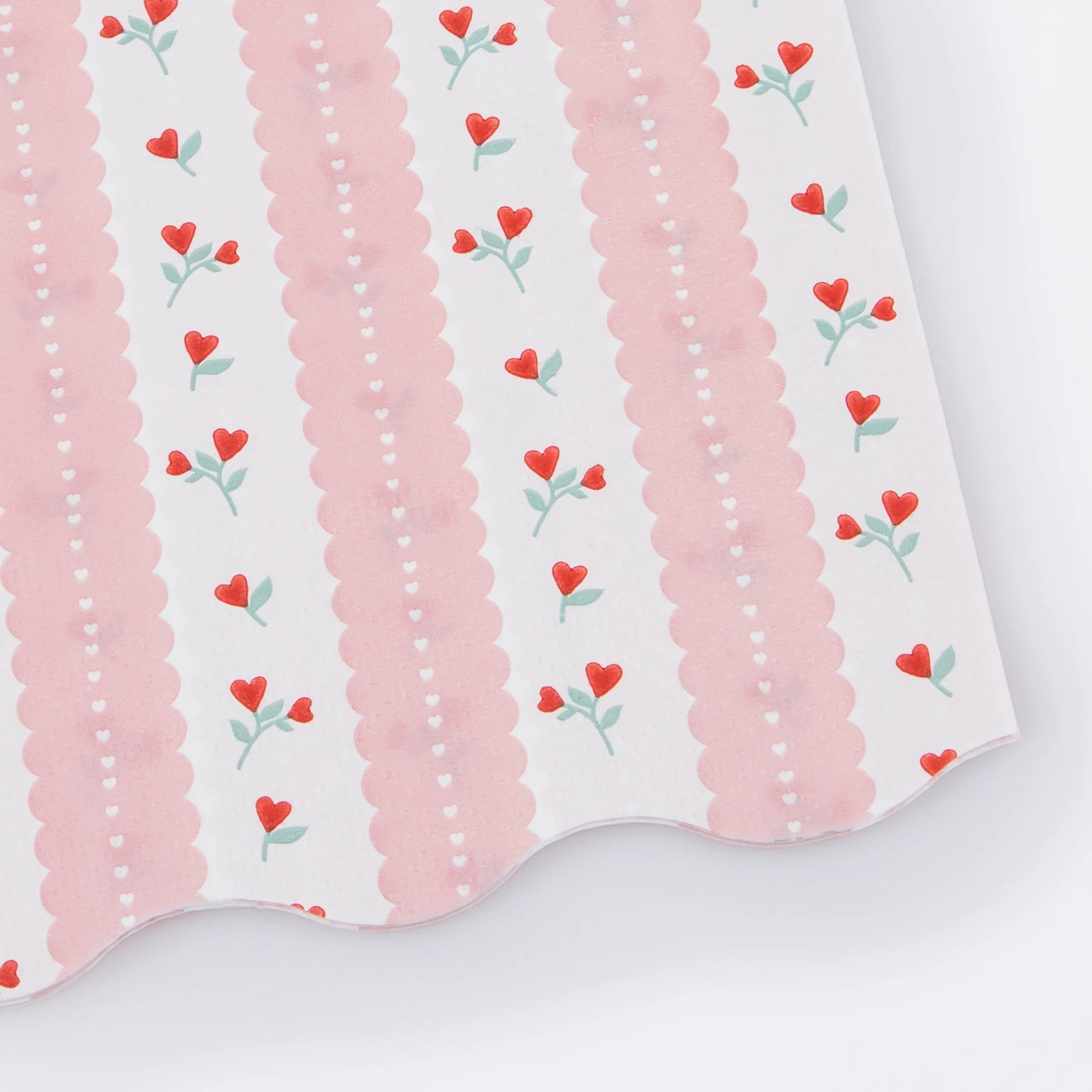 valentine's vintage rose large dinner napkins 