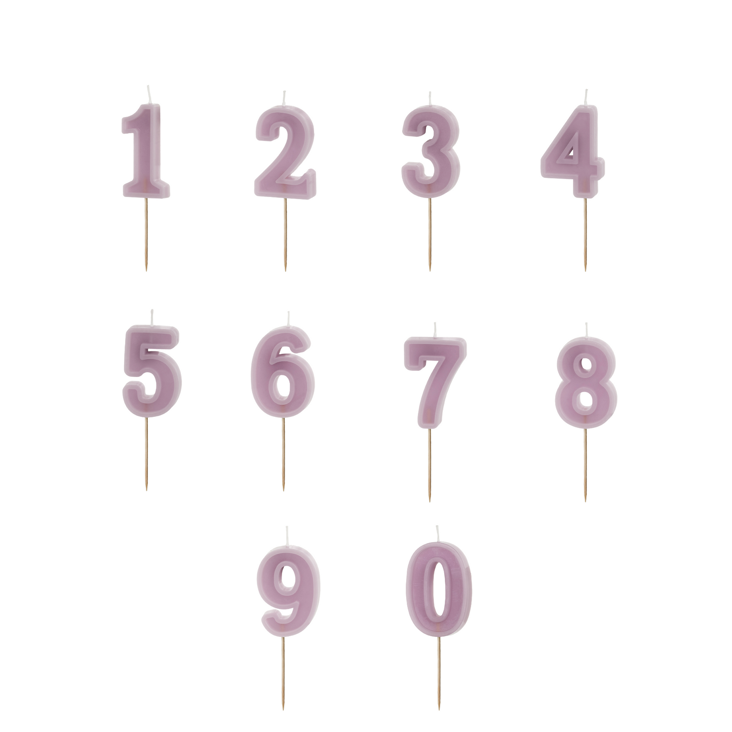 VIOLET CANDLE NUMBERS