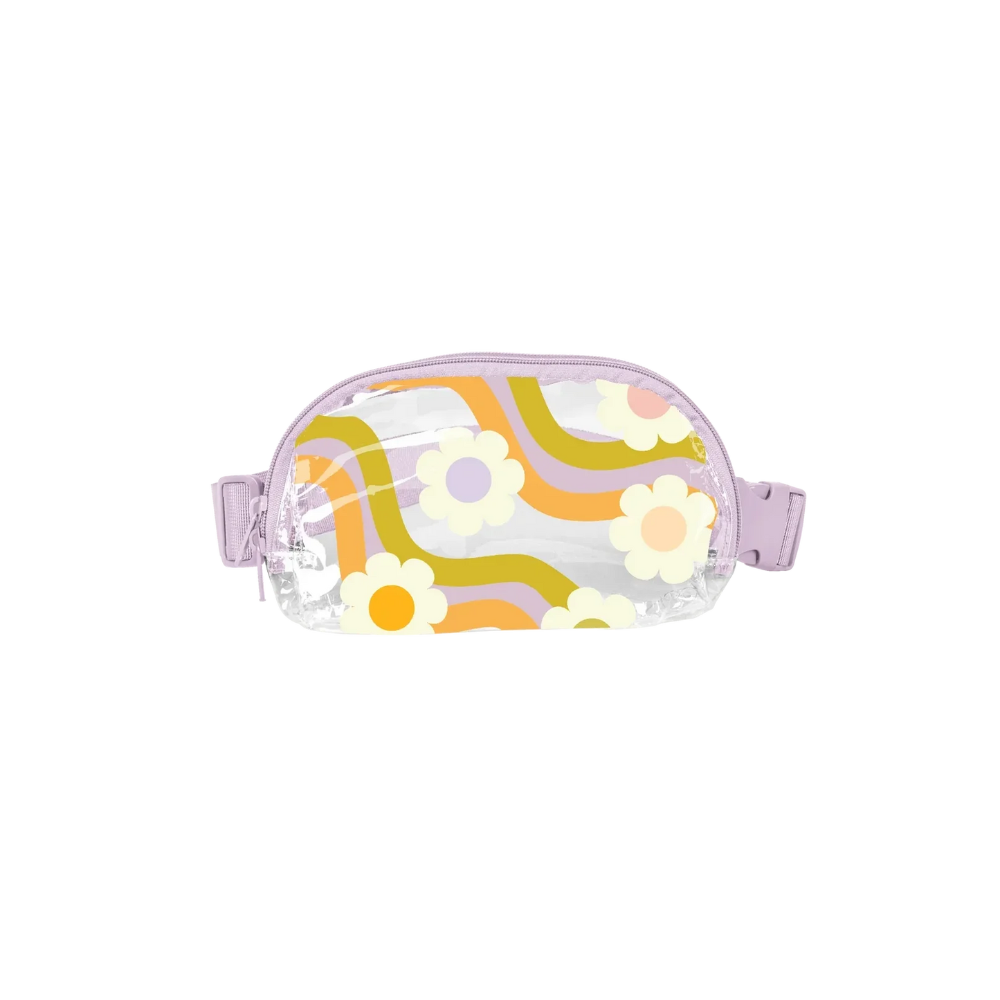 WAVY DAISY CLEAR FANNY PACK