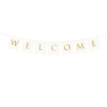 WELCOME HANGING BANNER