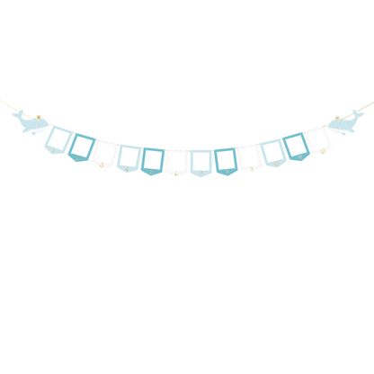 BLUE PHOTO FRAME BANNER