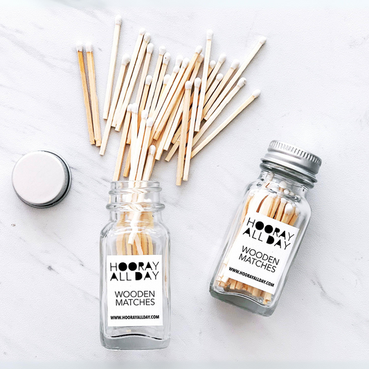 WOODEN MATCHES - WHITE