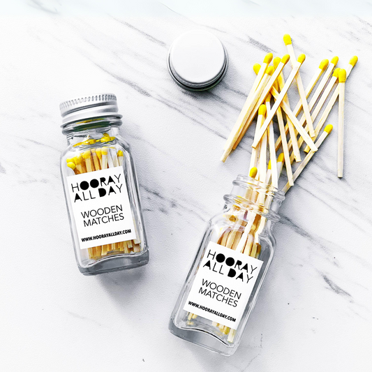 WOODEN MATCHES - YELLOW