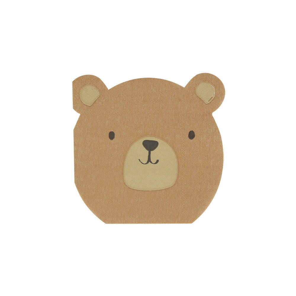 woodland bear napkins - pack of 16 by meri meri 