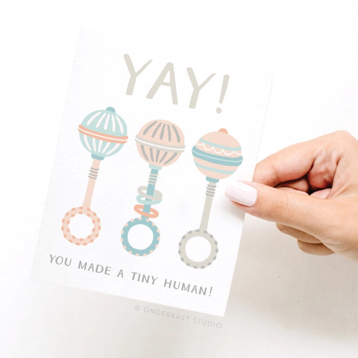 yay you made a tiny human greeting card