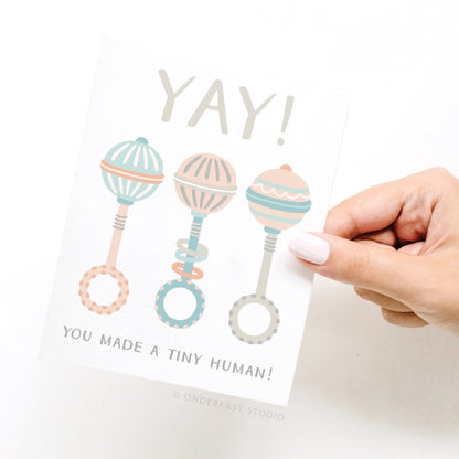 yay you made a tiny human greeting card