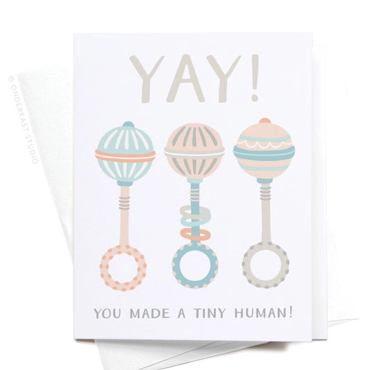 yay you made a tiny human greeting card