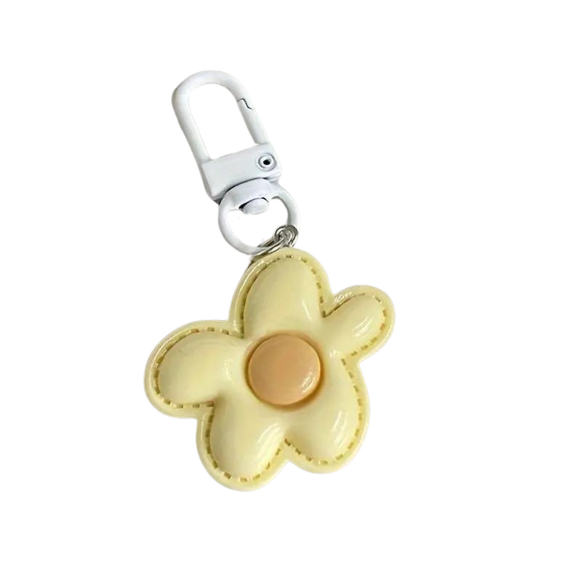 yellow flower keychain 